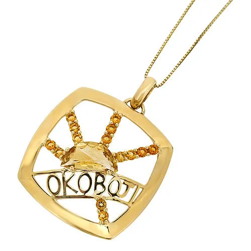 Okoboji Citrine Pendant