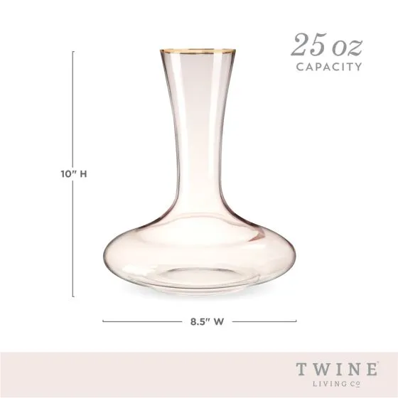 ROSE CRYSTAL DECANTER