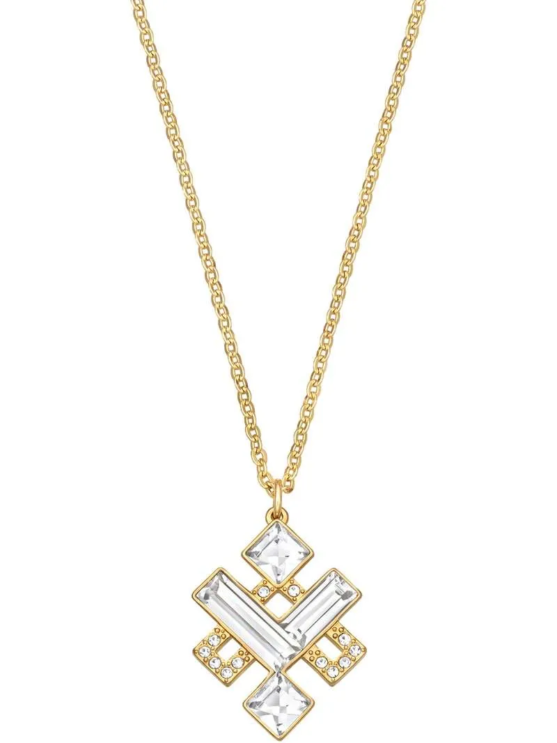 Swarovski Clear Crystal Gold Plated Pendant ELOQUENT KNOT #5186447