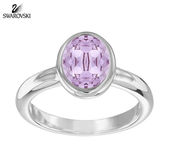 Swarovski Violet Crystal LASER RING Large/58/8 Rhodium #5120600