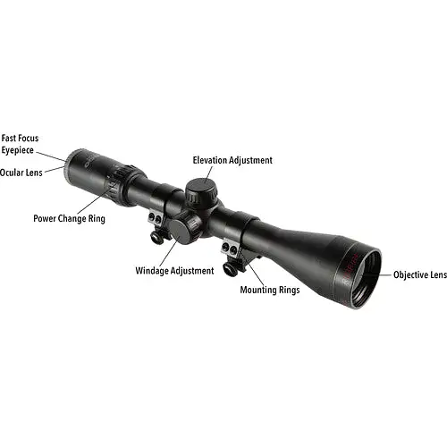 Tasco Rimfire 3-9x 40mm Rifle Scope w/ Weaver Style Rings TRF3940