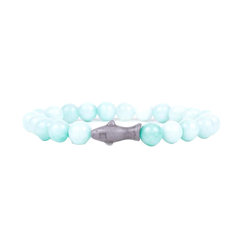 The Voyage Shark Tracking Bracelet in Seafoam