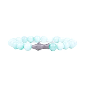 The Voyage Shark Tracking Bracelet in Seafoam