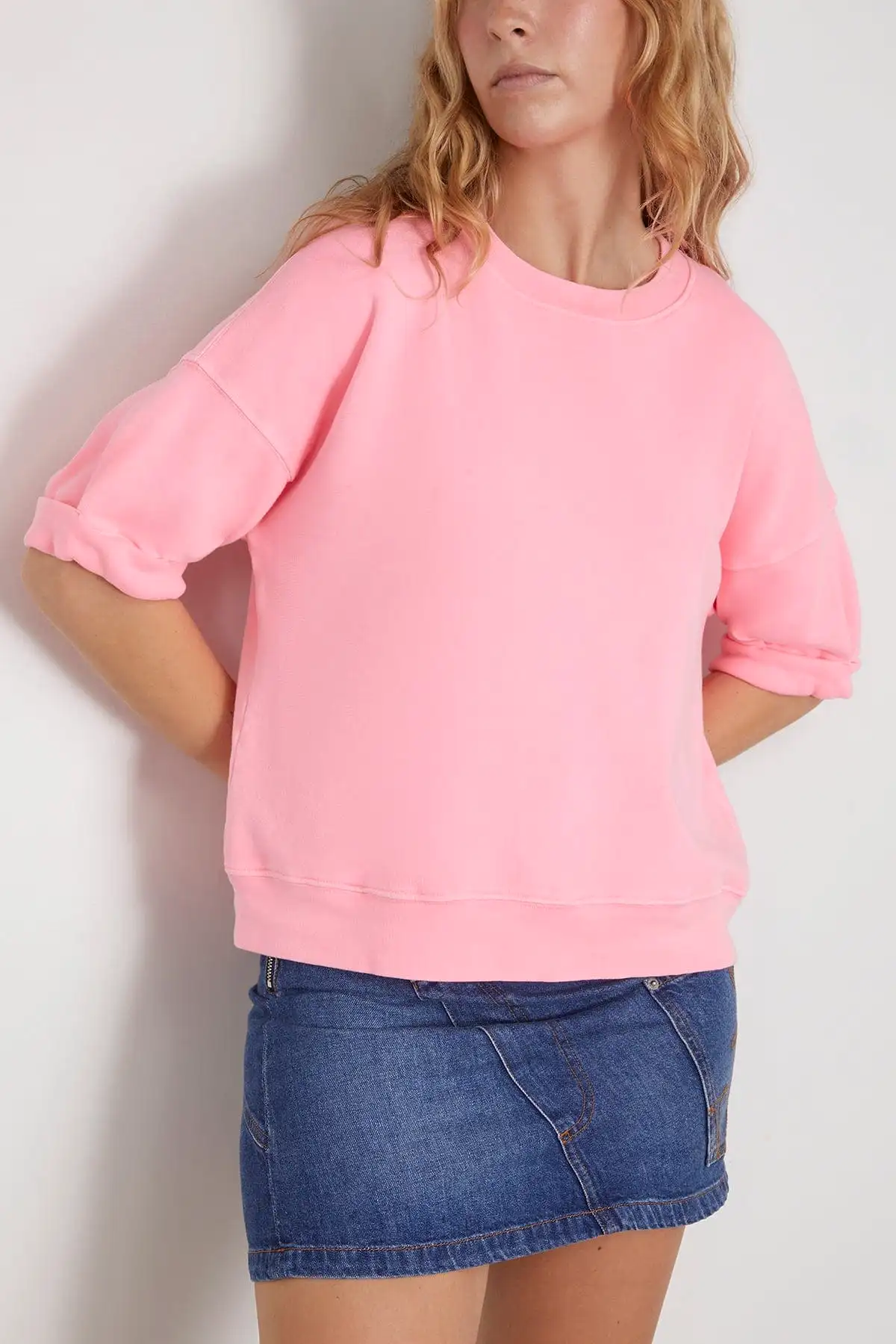 Trixie Sweatshirt in Pink Torch