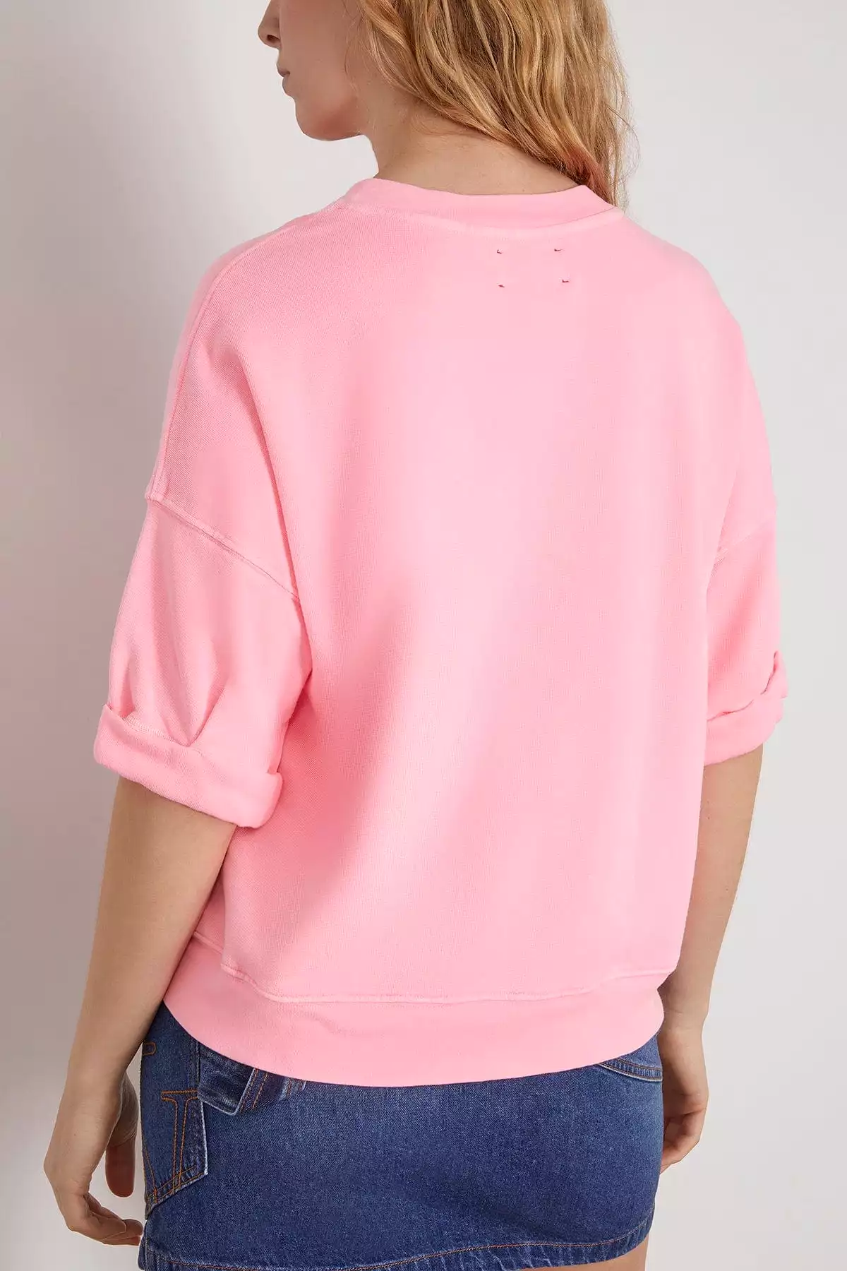 Trixie Sweatshirt in Pink Torch