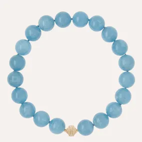 Victoire Aquamarine 20mm Necklace