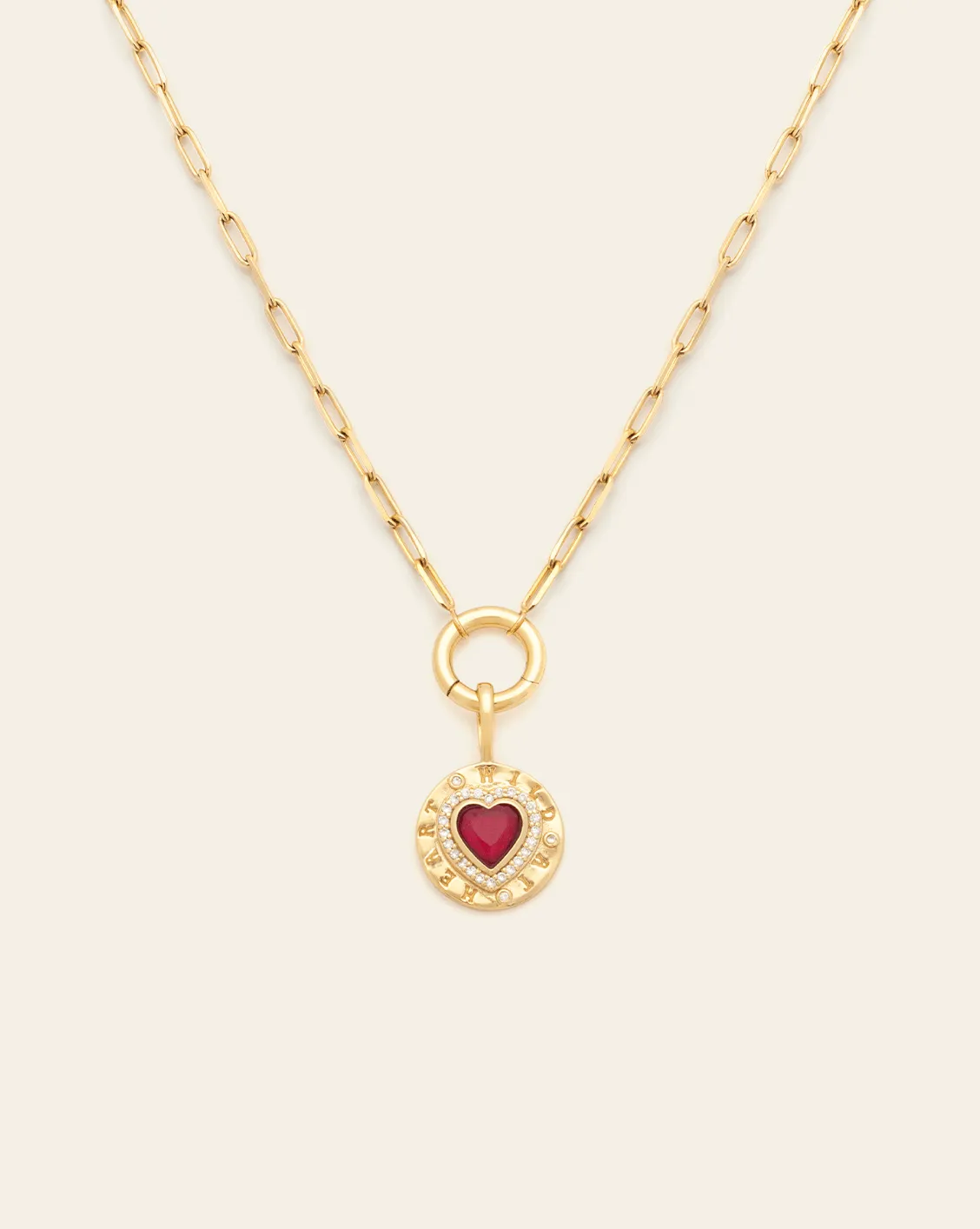 Wild At Heart: Charm Clasp Necklace - Gold Vermeil