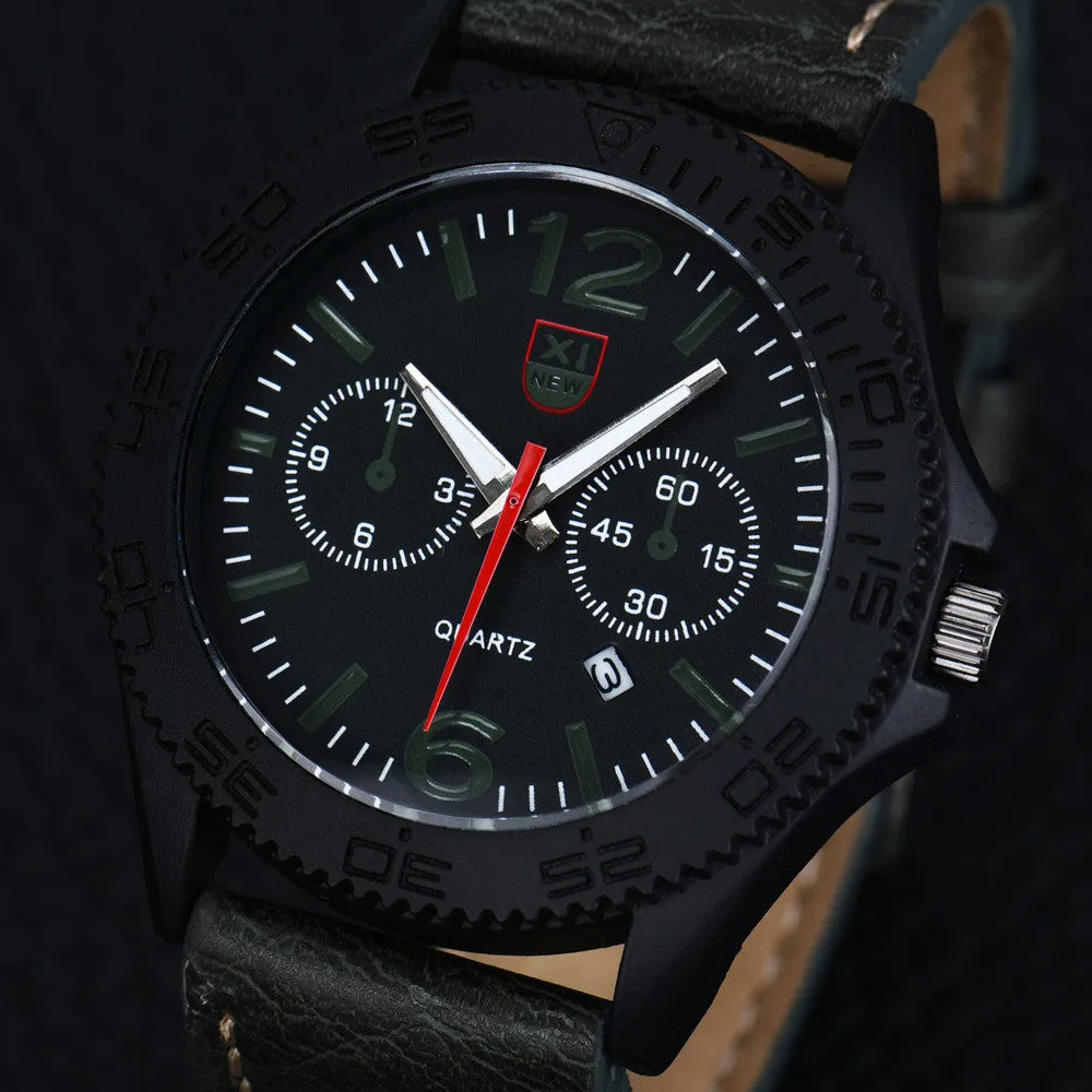 Xi Quartz Watch Top Luxury Relogio Masculino Military Date Quartzwatches Analog Army Men's Date Wrist Watches