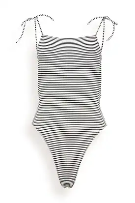 Zaria Swimsuit in Classic Breton Stripe